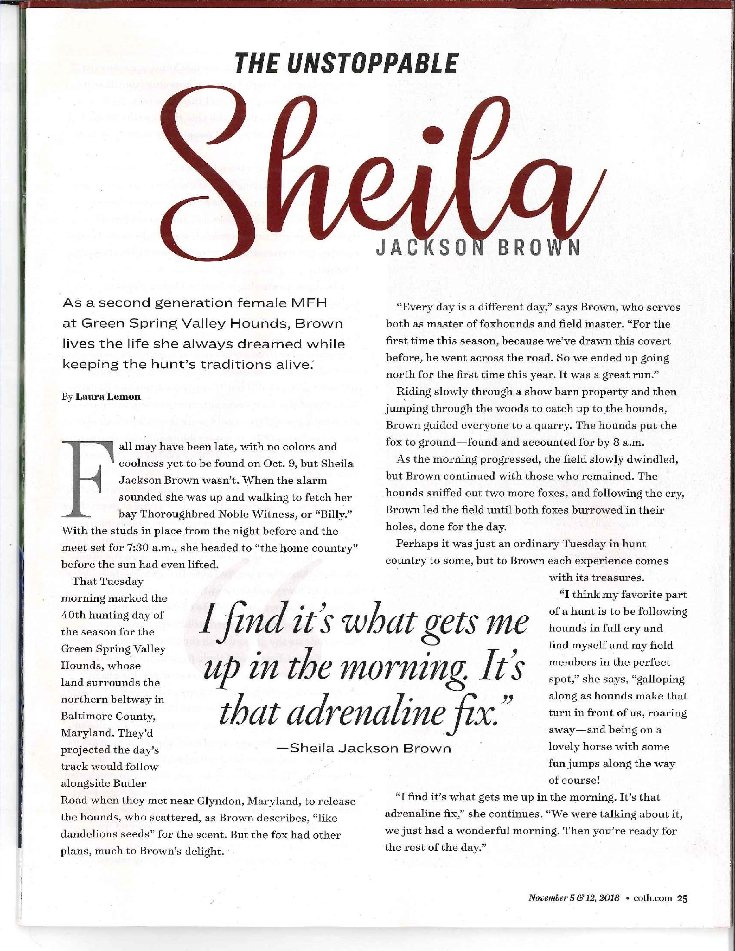 Shaeila Brown Chronicle Article 3